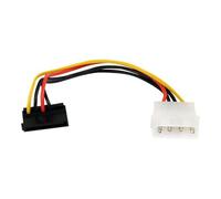 StarTech.com 6in 4 Pin LP4 to Right Angle SATA Power Cable Adapter - LP4 to SATA - 6in LP4 to SATA Cable - 4 pin to SATA - Adaptateur secteur - alimentation SATA (M) pour alimentation interne 4 plots