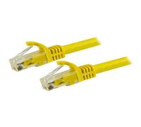 StarTech.com 7.5m CAT6 Ethernet Cable, 10 Gigabit Snagless RJ45 650MHz 100W PoE Patch Cord, CAT 6 10GbE UTP Network Cable w/Strain Relief, Yellow, Fluke Tested/Wiring is UL Certified/TIA - Category 6