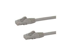 StarTech.com 7.5m CAT6 Ethernet Cable, 10 Gigabit Snagless RJ45 650MHz 100W PoE Patch Cord, CAT 6 10GbE UTP Network Cable w/Strain Relief, Grey, Fluke Tested/Wiring is UL Certified/TIA - Category 6 -