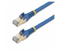 StarTech.com 7.5m CAT6A Ethernet Cable, 10 Gigabit Shielded Snagless RJ45 100W PoE Patch Cord, CAT 6A 10GbE STP Network Cable w/Strain Relief, Blue, UL Certified Wiring/TIA - Category 6A - 26AWG (6ASP