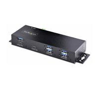 StarTech.com 7-Port Industrial USB Hub 10Gbps Hub, Metal, Mountable, TAA - Concentrateur (hub) - industriel - 7 x USB 3.2 Gen 2 - de bureau, Montage sur rail DIN, Montable sur rack - Conformité TAA