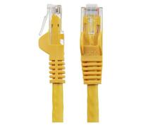 StarTech.com 75ft CAT6 Ethernet Cable, 10 Gigabit Snagless RJ45 650MHz 100W PoE Patch Cord, CAT 6 10GbE UTP Network Cable w/Strain Relief, Yellow, Wiring is UL Certified/TIA - Category 6 - 24AWG (N6PA