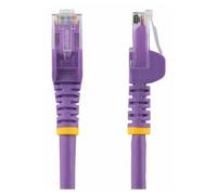 StarTech.com 75ft CAT6 Ethernet Cable, 10 Gigabit Snagless RJ45 650MHz 100W PoE Patch Cord, CAT 6 10GbE UTP Network Cable w/Strain Relief, Purple, Wiring is UL Certified/TIA - Category 6 - 24AWG (N6PA