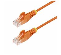 StarTech.com 7m Orange Slim CAT6 Ethernet Cable, Snagless, 28AWG, LSZH - Cordon de raccordement - RJ-45 (M) pour RJ-45 (M) - 7 m - 3.6 mm - UTP - CAT 5/5e/6 - IEEE 802.3bt - sans halogène, sans croche