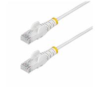 STARTECH.COM StarTech.com Câble Ethernet CAT6 Blanc Fin de 7m, Sans Accroc, 100W PoE, UTP, LSZH, Fil de Cuivre Pur 28AWG, Cordon Patch