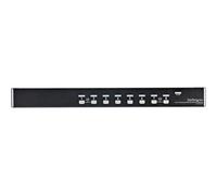 StarTech.com 8 Port 1U Rackmount USB KVM Switch Kit with OSD and Cables - Rack mount KVM - VGA KVM Switch - 8 Port KVM Switch (SV831DUSBUK) - Commutateur KVM - 8 x KVM port(s) - 1 utilisateur...