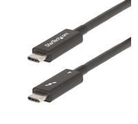 StarTech.com A40G2MB-TB4-CABLE Câble Thunderbolt 2 m 40 Gbit/s Noir