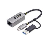 StarTech.com 2.5GbE USB-C to Ethernet Adapter with USB-A Converter - adaptateur réseau - USB-C 3.2 Gen 1 / Thunderbolt 3 - Ethernet 10M/100M/1G/2,5 Gigabit