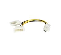 StarTech.com Adaptateur Alimentation LP4 vers PCI Express 6-Pin, 15cm, Mâle/Mâle, Conversion Alimentation Carte Graphique, RoHS