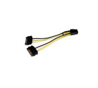StarTech.com Adaptateur Alimentation SATPCIEXADAP : SATA 15 broches vers PCI-E 6 broches, 15cm, contacts Or, RoHS, CE, REACH
