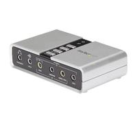 StarTech.com Adaptateur audio USB 7.1 avec audio numérique SPDIF - Carte son externe - USB (F) vers 2x Toslink (F) et 8x 3,5 mm (F) - Carte son - 48 kHz - 7.1 - USB 2.0 - pour P/N: MU15MMS, MU6MMS