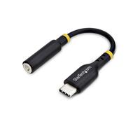 StarTech.com Adaptateur Audio USB-C vers Prise Casque/Casque 3,5 mm TRRS, Dongle Aux USB Type-C vers Jack, Hi-Fi 32-bit DAC, pour Ordinateur Portable/Téléphone/Tablette, Compatible USB-C/Thunderbolt