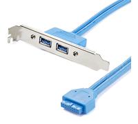 StarTech.com Adaptateur Carte Mère vers Plaque 2 Ports USB 3.0 A Femelle Encastré