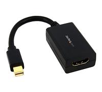 StarTech.com Adaptateur actif Mini DisplayPort 1.2 vers HDMI 4K pour Utrabook / PC portable compatible Mini DP - M/F - Noir
