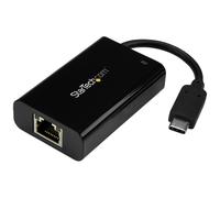 StarTech.com Adaptateur/Convertisseur USB C vers Gigabit Ethernet avec PD 2.0 - 1Gbps USB 3.1 Type C vers RJ45 LAN avec Alimentation - TB3 Compatible/ MacBook Pro Chromebook