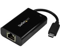 StarTech.com Adaptateur/Convertisseur USB C vers Gigabit Ethernet avec PD 2.0 - 1Gbps USB 3.1 Type C vers RJ45 LAN avec Alimentation - TB3 Compatible/ MacBook Pro Chromebook (US1GC30PD)