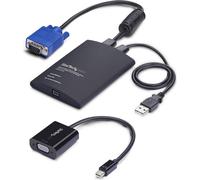 StarTech.com Adaptateur crash-cart pour ordinateur portable mobile, console KVM USB-VGA-Mini DisplayPort, transfert de fichiers-enregistrement vidéo, conforme TAA