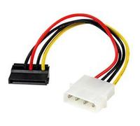 StarTech.com Adaptateur de câble d’alimentation LP4 vers SATA à angle gauche 4 broches - 15 cm - Adaptateur secteur - alimentation SATA (M) pour alimentation interne 4 plots (M) - 15 cm - connecteur à