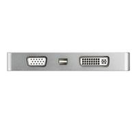 StarTech.com Adaptateur de voyage audio/vidéo 4 en 1 - USB Type-C vers VGA, DVI, HDMI ou Mini DP - 4K (CDPVGDVHDMDP) - Adaptateur vidéo - 24 pin USB-C mâle pour HD-15 (VGA), DVI-D, HDMI, Mini DisplayP