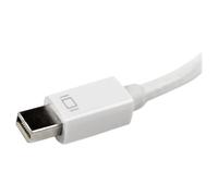 StarTech.com Adaptateur de voyage Mini DisplayPort vers VGA / DVI / HDMI - Convertisseur vidéo 3-en-1 - Blanc