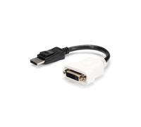 StarTech.com Adaptateur DisplayPort 1.2 vers DVI-D (M/F) - Résolution 1920x1200/1080p - Connecteurs droits - Longueur 0.24m - Noir - DP2DVI