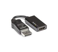 StarTech.com Adaptateur DisplayPort 1.4 vers HDMI 2.0 - Mâle/Femelle - 4K 60Hz UHD - Chipset Parade PS176 - Rétrocompatible 1080p - Noir - DP2HD4K60S
