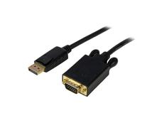 StarTech Câble adaptateur DisplayPort vers VGA 3 m noir – DP 1.2 Mâle/Mâle 2048x1280 60Hz