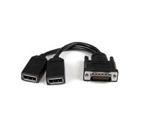 StarTech Adaptateur DMS-59 vers 2x DisplayPort 20cm, Répartiteur, Noir