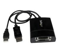 StarTech.com Adaptateur DP/DVI - Dual Link - Alimentation USB - 2560x1600 - Adaptateur DisplayPort / DVI - USB (alimentation uniquement), DisplayPort (M) pour DVI-D (F) verrouillé - USB 2.0 / DisplayP