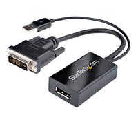 StarTech.com Adaptateur DVI vers DisplayPort avec alimentation USB - 1920 x 1200, 0,254 m, DVI-D, DisplayPort, Mâle, Femelle, Droit DVI2DP2