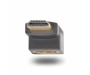 StarTech.com Adaptateur HDMI 2.0 à Angle Droit Vertical, Mâle vers Femelle, Économiseur de Port HDMI Vertical à 90 Degrés, 4K 60Hz, Extension Coudé pour HDMI à Haut Débit, Raccord HDMI 2.0 en Angle Ve