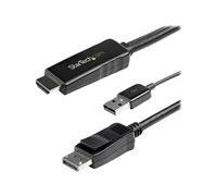StarTech.com Câble adaptateur HDMI vers DisplayPort HD2DPMM2M 2 m 4K 30Hz HDMI1.4 vers DP1.2 Actif