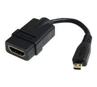 StarTech.com Câble adaptateur HDMI haute vitesse de 12cm - HDMI vers Micro HDMI - F/M - Noir