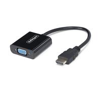 StarTech.com HDMI to VGA Adapter, 1080p, Active Video Converter - Adaptateur vidéo - HDMI mâle pour HD-15 (VGA) femelle - 18.95 cm - noir - support 1080p, actif, alimenté par le bus