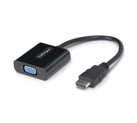 StarTech.com Adaptateur HDMI vers VGA, Convertisseur Vidéo Actif pour Ordinateur Portable/Bureau, 1920x1080 (1080p), Source HDMI vers Moniteur/Affichage/Projecteur VGA
