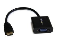 StarTech.com Adaptateur HDMI vers VGA pour ordinateur de bureau / ordinateur portable / Ultrabook - 1920x1080, 1920 x 1080 pixels, 1080p, 60 Hz, Noir,