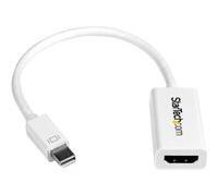 StarTech.com Adaptateur Mini DisplayPort vers HDMI - Convertisseur Vidéo Actif mDP à HDMI - 4K30Hz - Mini DP ou TB 1/2 Mac/PC vers Moniteur/Écran HDMI - Câble mDP 1.2 vers HDMI - Blanc