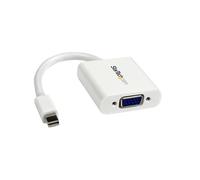 StarTech.com Adaptateur Mini DisplayPort 1.2 vers VGA (M/F) 1920x1200 60Hz Blanc - Convertisseur Vidéo Actif - Longueur 0.13m