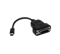 StarTech.com Adaptateur Mini DisplayPort vers DVI-D Actif, 1920x1200 60Hz, mDP 1.2, HDCP 1.3, Câble 0.12m, Noir, Compatible Thunderbolt