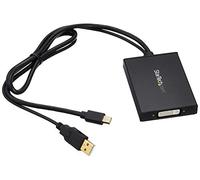 StarTech.com Adaptateur Mini DisplayPort vers DVI Dual Link - Adaptateur Convertisseur Vidéo d'Écran Actif Mini DisplayPort vers DVI-D - Alimentation USB - Dual Link - Noir