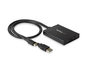 StarTech.com Adaptateur Mini DisplayPort vers DVI Dual Link - Adaptateur Convertisseur Vidéo d'Écran Actif Mini DisplayPort vers DVI-D - Alimentation USB - Dual Link - Noir