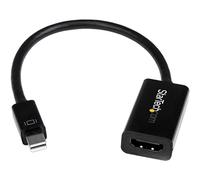 StarTech.com Adaptateur actif Mini DisplayPort 1.2 vers HDMI 4K pour Utrabook / PC portable compatible Mini DP - M/F - Noir