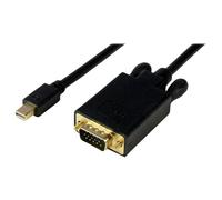 StarTech.com Adaptateur Mini DisplayPort vers VGA - Câble Actif Vidéo Display Port Mâle vers VGA Mâle pour Apple Mac ou PC - Noir 3m - Convertisseur vidéo - VGA - DisplayPort - noir