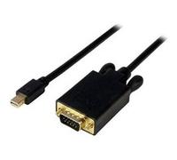 StarTech.com Adaptateur Mini DisplayPort vers VGA - Câble Display Port Mâle VGA Mâle 1920x1200 - Noir 1,8m (MDP2VGAMM6B) - Câble adaptateur - Mini DisplayPort (M) pour HD-15 (VGA) (M) - Displayport 1.