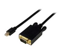 StarTech.com Adaptateur Mini DisplayPort vers VGA - Câble Display Port Mâle VGA Mâle 1920x1200 - Noir 1,8m, 1,83 m, mini DisplayPort, VGA (D-Sub), Mâl