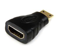 StarTech.com Adaptateur Mini HDMI vers HDMI - Convertisseur HDMI Haute Vitesse 4K - Adaptateur HDMI Haut Débit Ultra HD 4K 30Hz - HDMI 1.4 - Connecteurs Plaqués Or - Noir