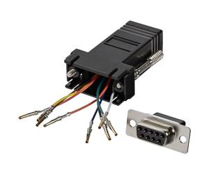 StarTech.com Adaptateur modulaire DB9 (RS232 RS422 RS485) vers RJ45 - Femelle / Femelle - Noir
