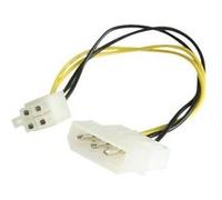 StarTech.com Adaptateur Molex 15,2cm vers P4/ATX, Câble Molex LP4 vers P4 - Adaptateur secteur - alimentation interne 4 pin (5 V) (F) pour ATX12V 4 broches (M) - 15.2 cm G