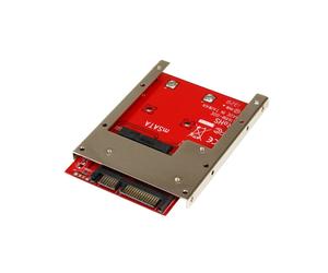 StarTech.com Adaptateur mSATA vers SATA 2.5" SAT32MSAT257 - Convertisseur SSD mSATA vers SATA 3.0 6Gbps, 7mm hauteur, support Windows/macOS/Linux