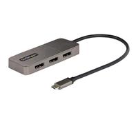 StarTech.com Adaptateur Multi-Moniteur USB-C 3 ports, Hub USB-C vers 3x DP 1.4 MST, Splitter 4K 60Hz DP pour PC, HDR, Câble Extra-Long